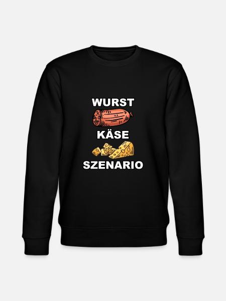 Wurst Kaese Szenario - Stanley/Stella Unisex Bio-Sweatshirt CHANGER - Schwarz