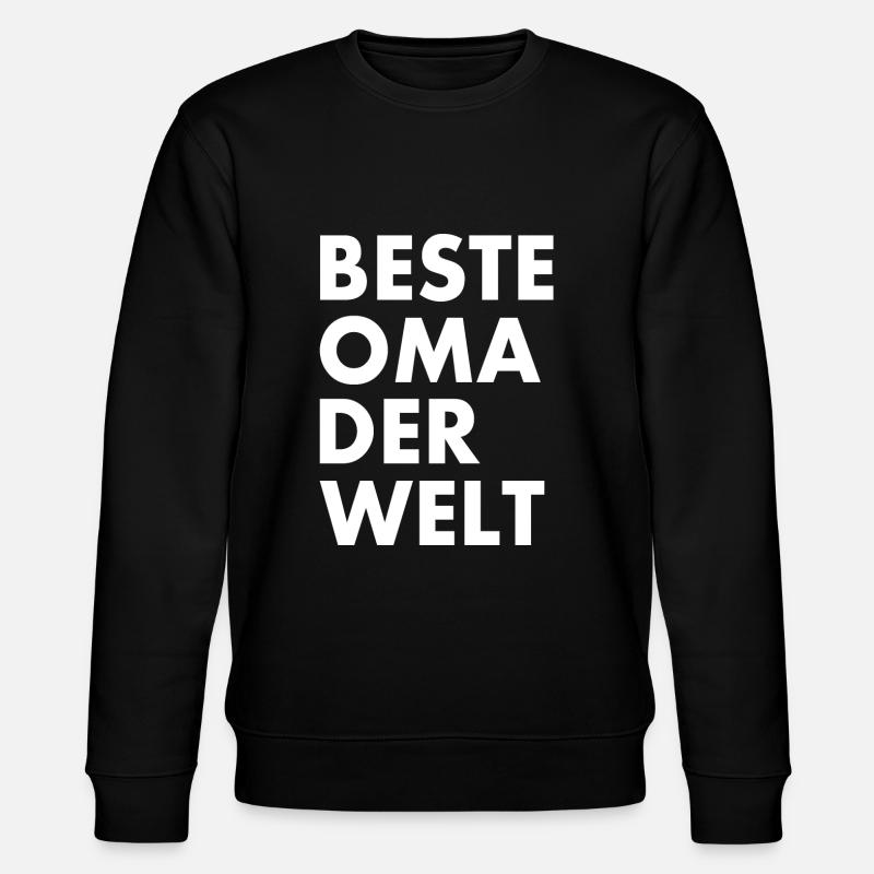 Beste oma der welt - Stanley/Stella Unisex Bio-Sweatshirt CHANGER - Schwarz
