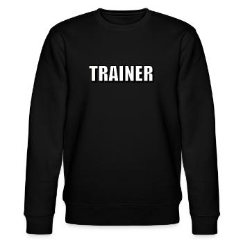 Trainer - Stanley/Stella Unisex Bio-Sweatshirt CHANGER  - Schwarz - Vorne - Nik (191cm) & Marisol (170cm)
