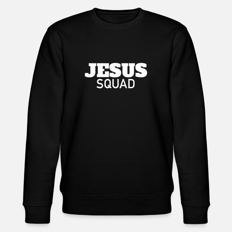 Jesus Squad - Ich liebe Jesus - Stanley/Stella Unisex Bio-Sweatshirt CHANGER - Schwarz