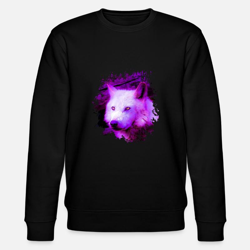 loup - Sweat bio CHANGER Stanley/Stella Unisexe - noir