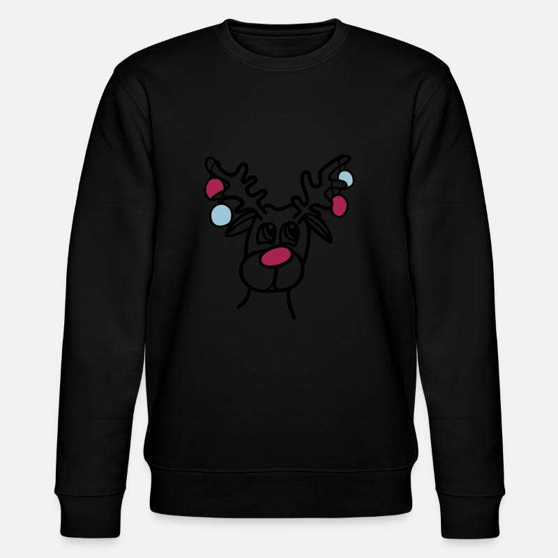 Rentier - Stanley/Stella Unisex Bio-Sweatshirt CHANGER  - Schwarz