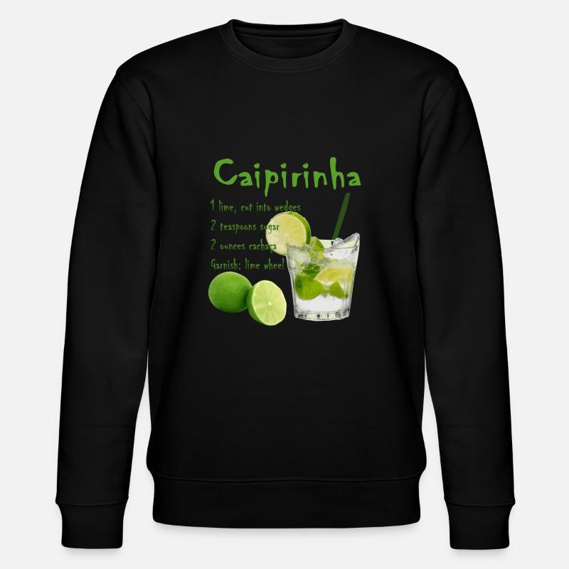 Cocktail Caipirinha - Sweat bio CHANGER Stanley/Stella Unisexe - noir