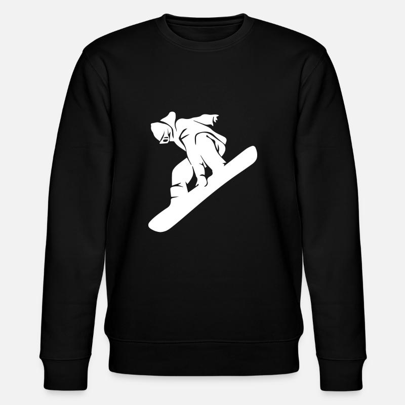 Snowboard Snowboarder - Stanley/Stella Unisex Bio-Sweatshirt CHANGER - Schwarz