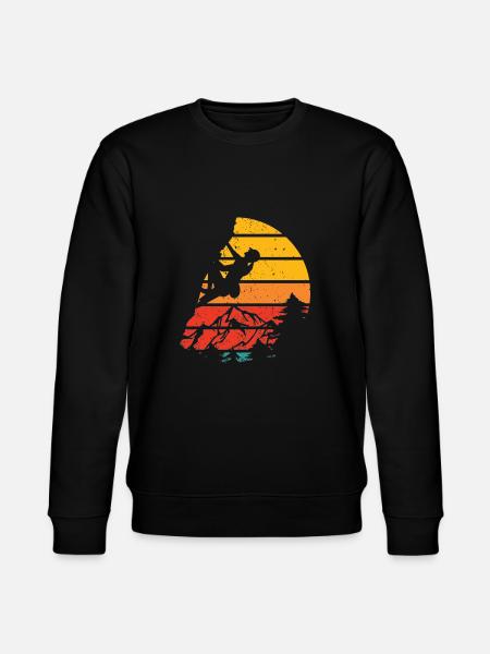 Wall Climbing Rock Climbing - Stanley/Stella CHANGER Unisex Organic Sweatshirt - black