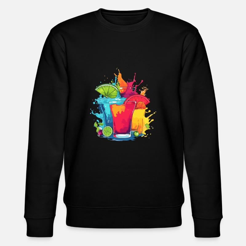 Cocktails 1 - Stanley/Stella Unisex Bio-Sweatshirt CHANGER  - Schwarz