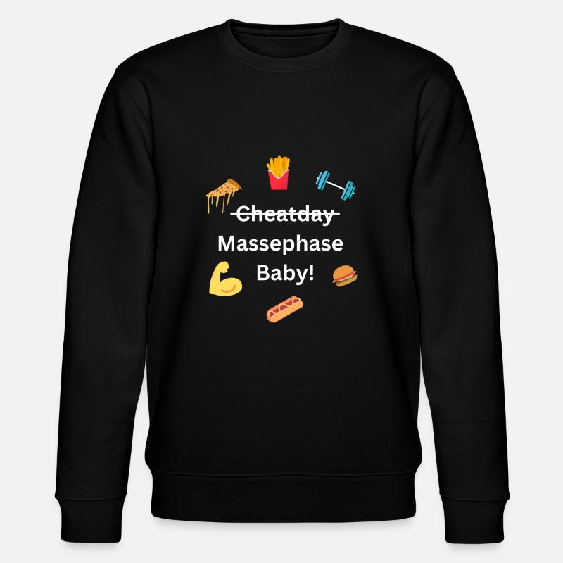 Massephase Baby - Stanley/Stella Unisex Bio-Sweatshirt CHANGER  - Schwarz