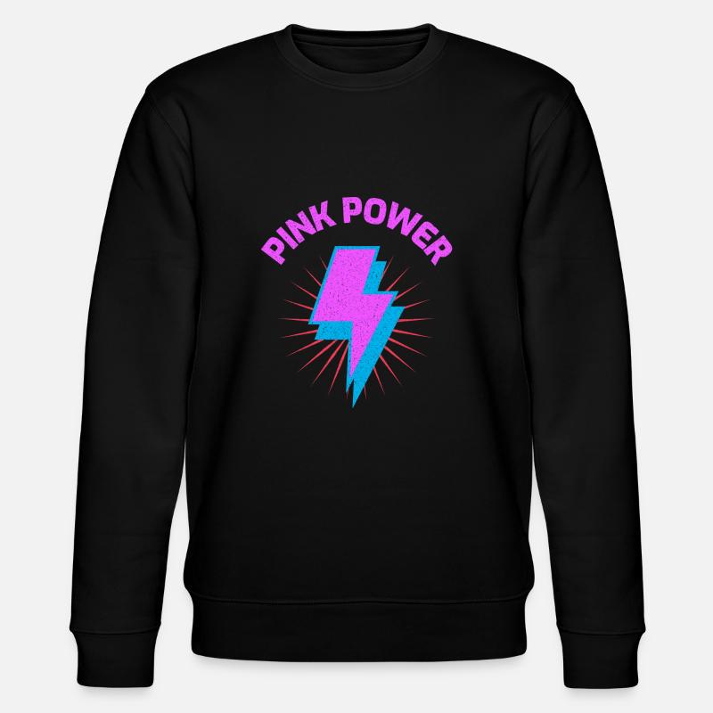 Puissance rose - Sweat bio CHANGER Stanley/Stella Unisexe - noir