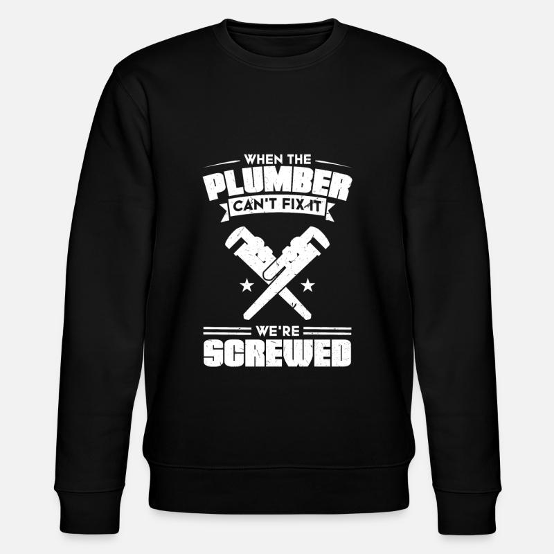 Klempner Klempner Geschenk - Stanley/Stella Unisex Bio-Sweatshirt CHANGER - Schwarz