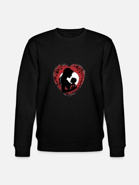 baby heart - Stanley/Stella CHANGER Unisex Organic Sweatshirt - black