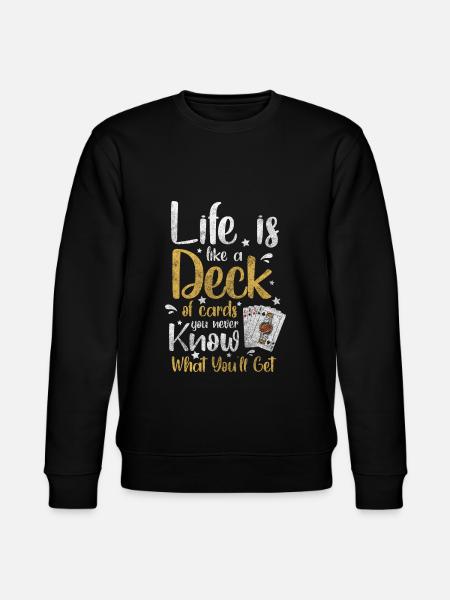 Ace Vegas Card Game - Stanley/Stella CHANGER Unisex Organic Sweatshirt - black