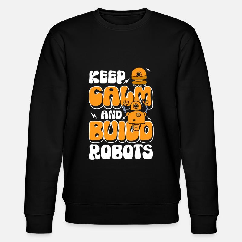 Robot Electrics Toys Robotics - Stanley/Stella CHANGER Unisex Organic Sweatshirt - black