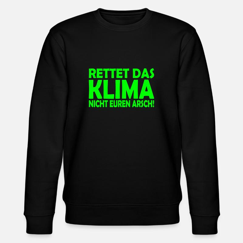Klima retten - Stanley/Stella Unisex Bio-Sweatshirt CHANGER  - Schwarz