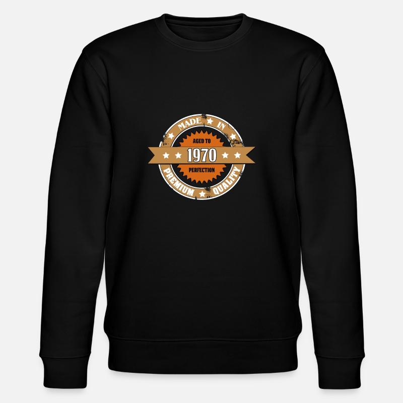 Made in 1970 - Stanley/Stella CHANGER Unisex Organic Sweatshirt - black