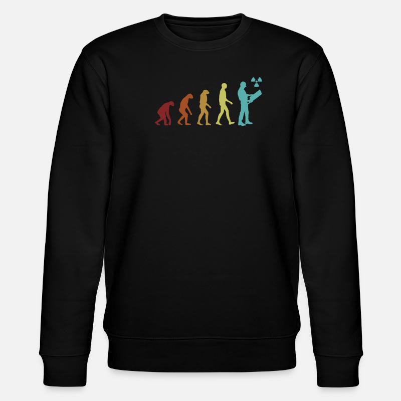 Nuklearingenieur Evolution Uranenergie Kernenergie - Stanley/Stella Unisex Bio-Sweatshirt CHANGER  - Schwarz