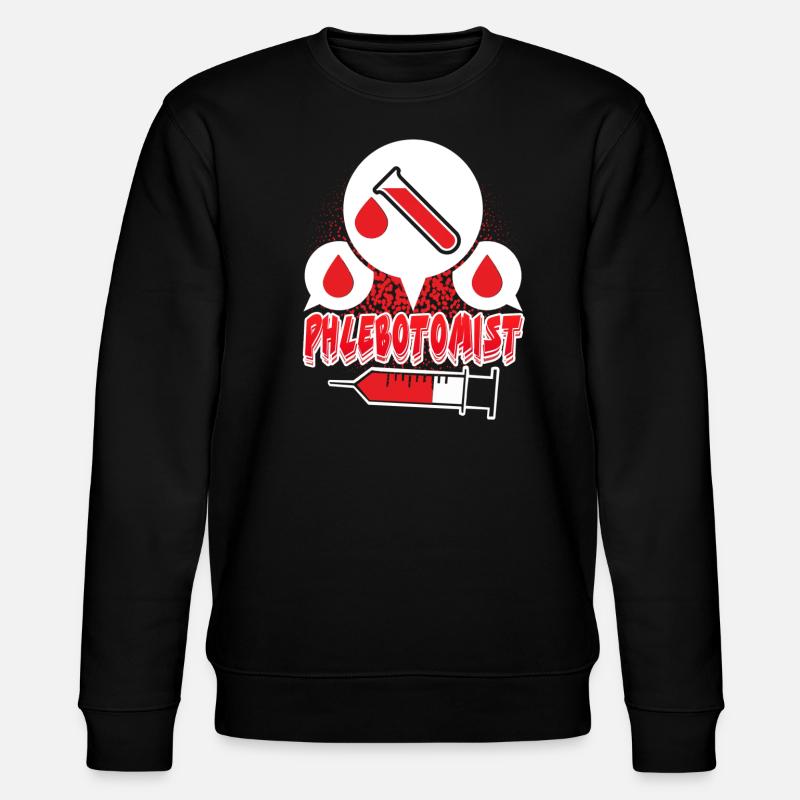 I am A Phlebotomist - Stanley/Stella CHANGER Unisex Organic Sweatshirt - black