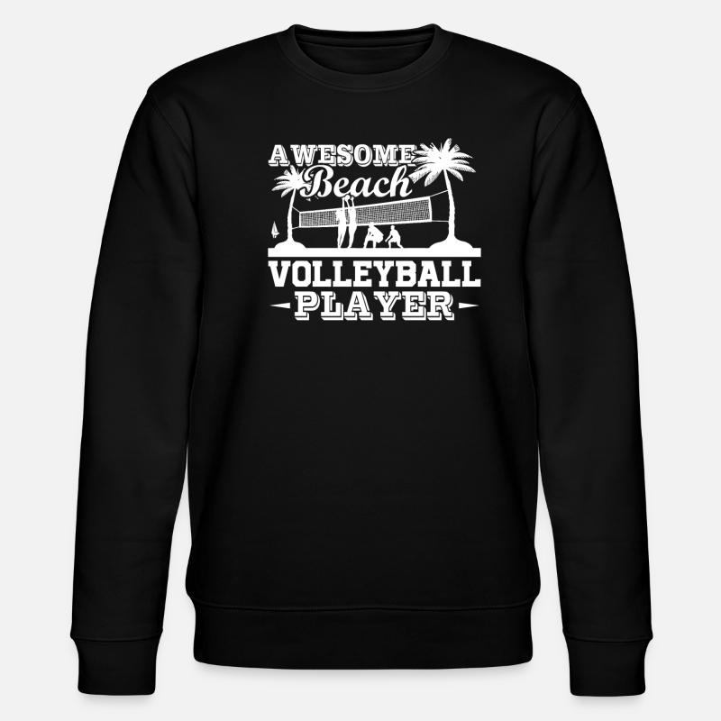 Awesome Beach Volleyball Player - Stanley/Stella CHANGER Unisex Organic Sweatshirt - black