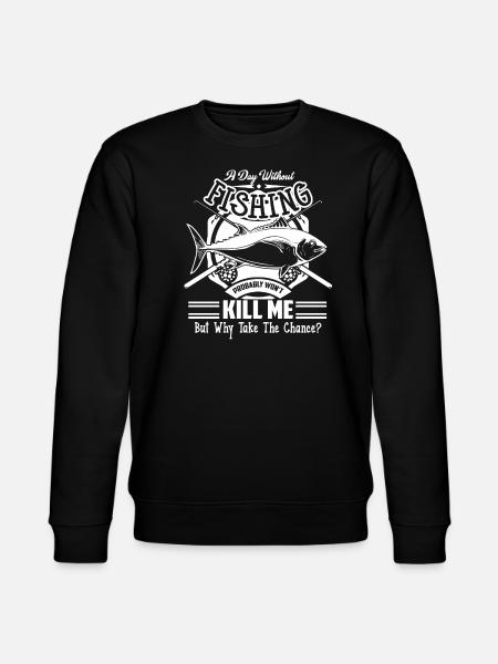 Fishing A Day Without Fishing - Stanley/Stella CHANGER Unisex Organic Sweatshirt - black