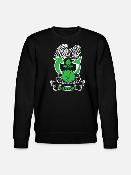 Earth Day Every Day - Stanley/Stella CHANGER Unisex Organic Sweatshirt - black