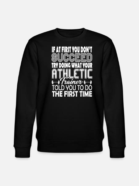 Athletic Trainer Funny Athletic Trainer - Stanley/Stella CHANGER Unisex Organic Sweatshirt - black