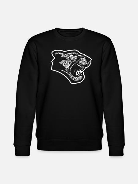 Cougar Cougar Floral Pattern - Stanley/Stella CHANGER Unisex Organic Sweatshirt - black