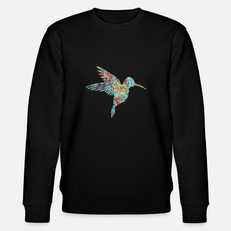 kolibri ebru 31 - Stanley/Stella Unisex Bio-Sweatshirt CHANGER  - Schwarz