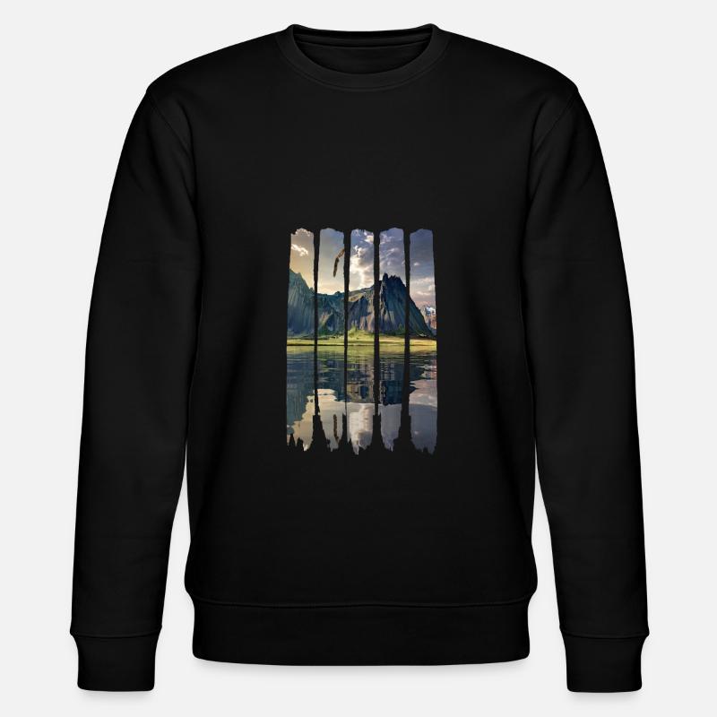 Lake Adler Mountains - Stanley/Stella CHANGER Unisex Organic Sweatshirt - black