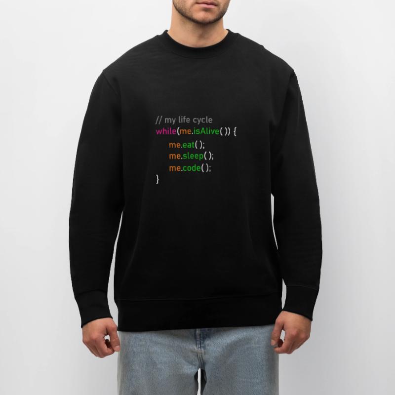 Programmer life cycle Informatiker Coder Geschenk Stanley/Stella Unisex Bio-Sweatshirt CHANGER 