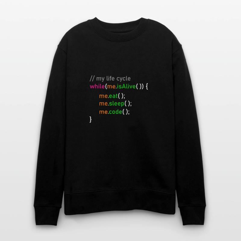 Programmer life cycle Informatiker Coder Geschenk Stanley/Stella Unisex Bio-Sweatshirt CHANGER 