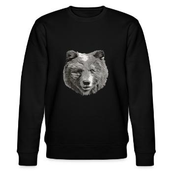 ISA Kopf SW - Stanley/Stella Unisex Bio-Sweatshirt CHANGER  - Schwarz - Vorne - Nik (191cm) & Marisol (170cm)