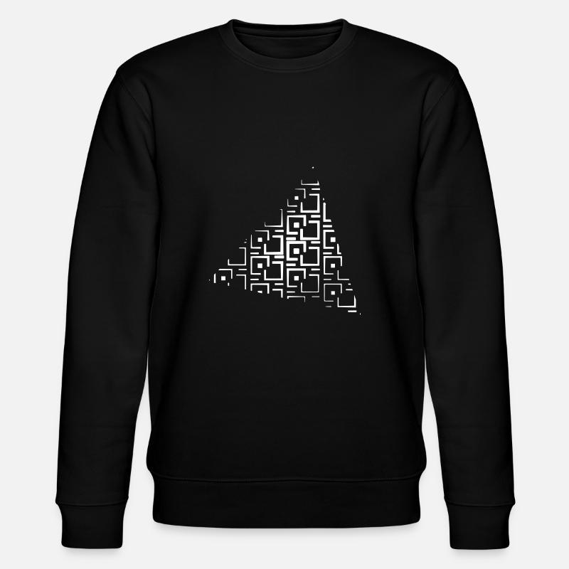 Abstract triangle pattern - Stanley/Stella CHANGER Unisex Organic Sweatshirt - black