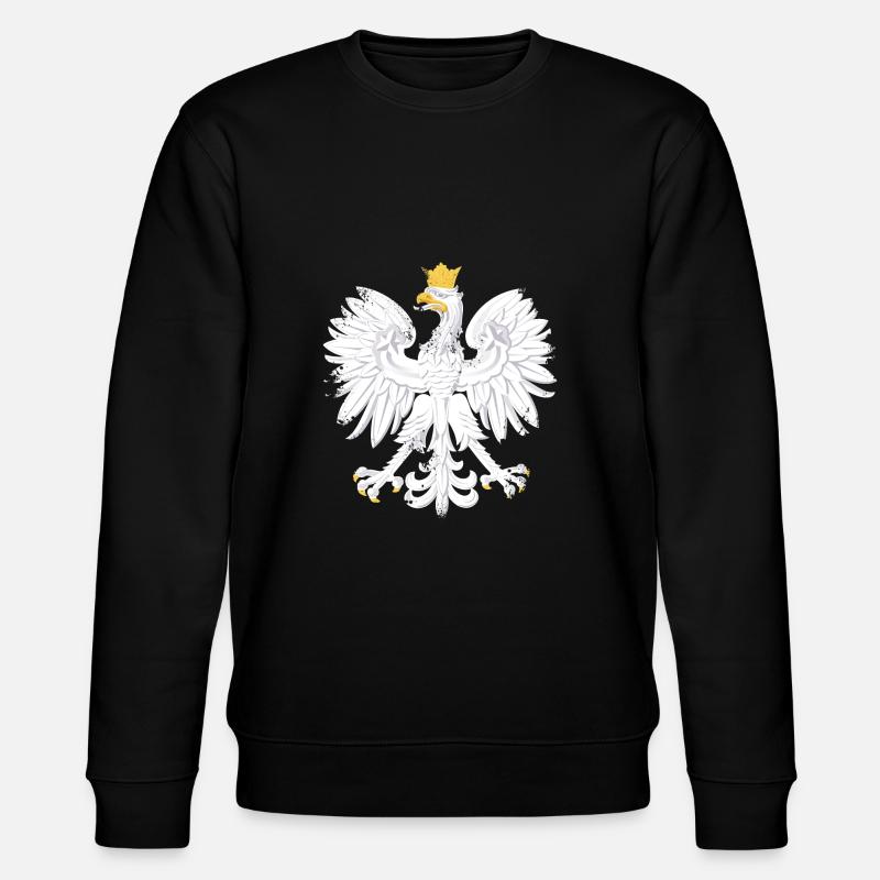 Polish Eagle T-Shirt - Stanley/Stella CHANGER Unisex Organic Sweatshirt - black