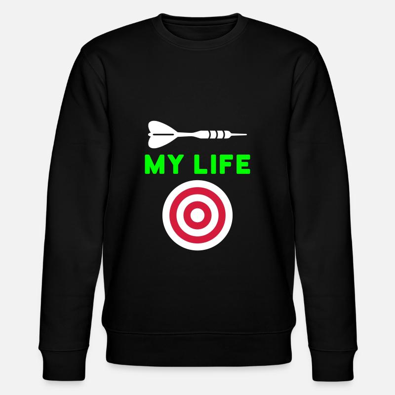 Ma vie (fléchette, cible) - Sweat bio CHANGER Stanley/Stella Unisexe - noir