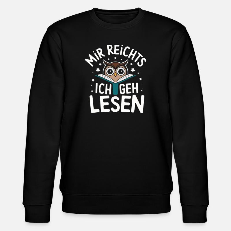 Nachteule Eule Eulen Vogel - Stanley/Stella Unisex Bio-Sweatshirt CHANGER - Schwarz