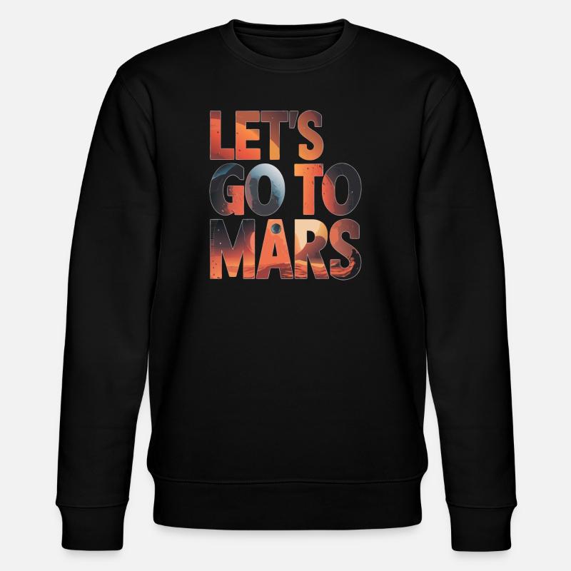 Mars Planet Planet Solar System - Stanley/Stella CHANGER Unisex Organic Sweatshirt - black