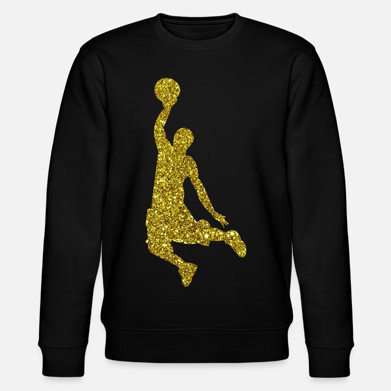 Gold Basketball - Stanley/Stella Unisex Bio-Sweatshirt CHANGER  - Schwarz