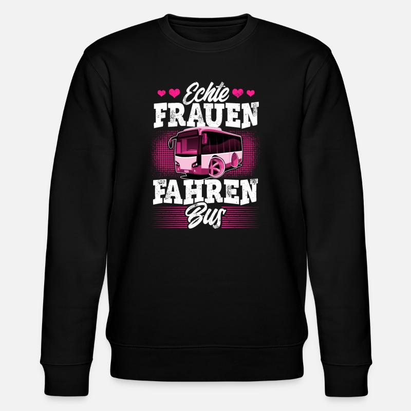 Busfahrerin - Stanley/Stella Unisex Bio-Sweatshirt CHANGER  - Schwarz