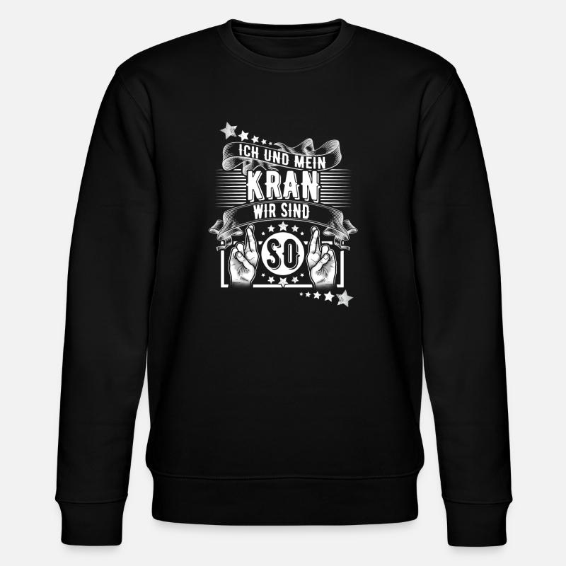 Kranführer - Stanley/Stella Unisex Bio-Sweatshirt CHANGER  - Schwarz