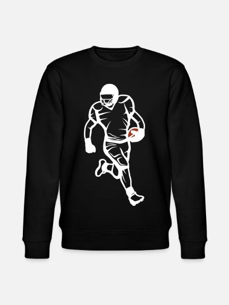 Footballer Drawing - Stanley/Stella CHANGER Unisex Organic Sweatshirt - black
