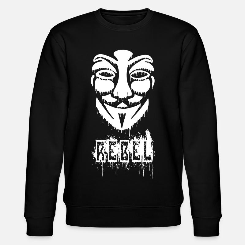 Anonymous graffiti - Stanley/Stella CHANGER Unisex Organic Sweatshirt - black