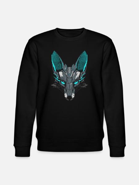 Mecha-Fuchs - Stanley/Stella Unisex Bio-Sweatshirt CHANGER - Schwarz