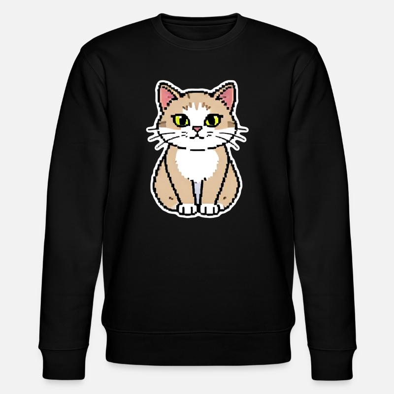 Art pixel chat - Sweat bio CHANGER Stanley/Stella Unisexe - noir