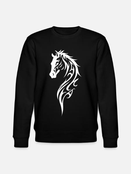 Stammehestens hovedlinjestil - Stanley/Stella økologisk unisex-sweatshirt CHANGER  - sort