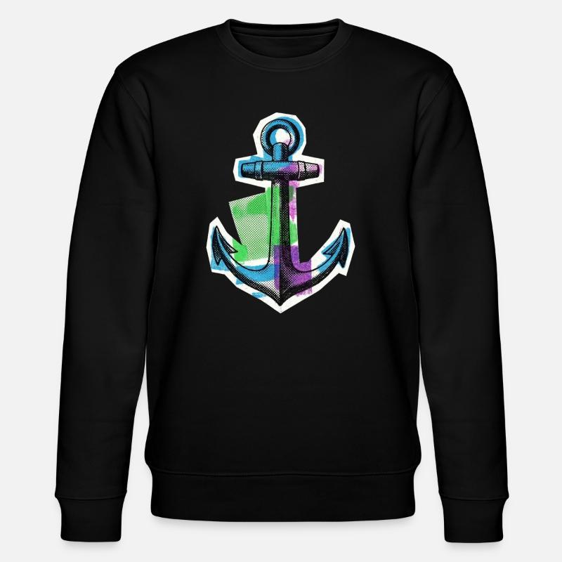 Sailor Seafarer Captain - Stanley/Stella CHANGER Unisex Organic Sweatshirt - black