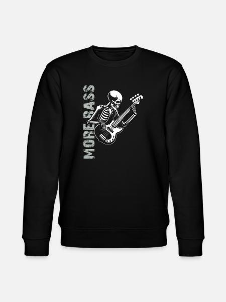 Plus Basse - Skeleton avec Basse - Sweat bio CHANGER Stanley/Stella Unisexe - noir