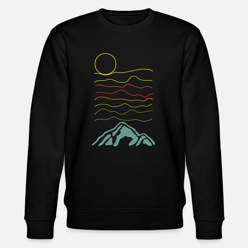 Illustration de paysage - Sweat bio CHANGER Stanley/Stella Unisexe - noir