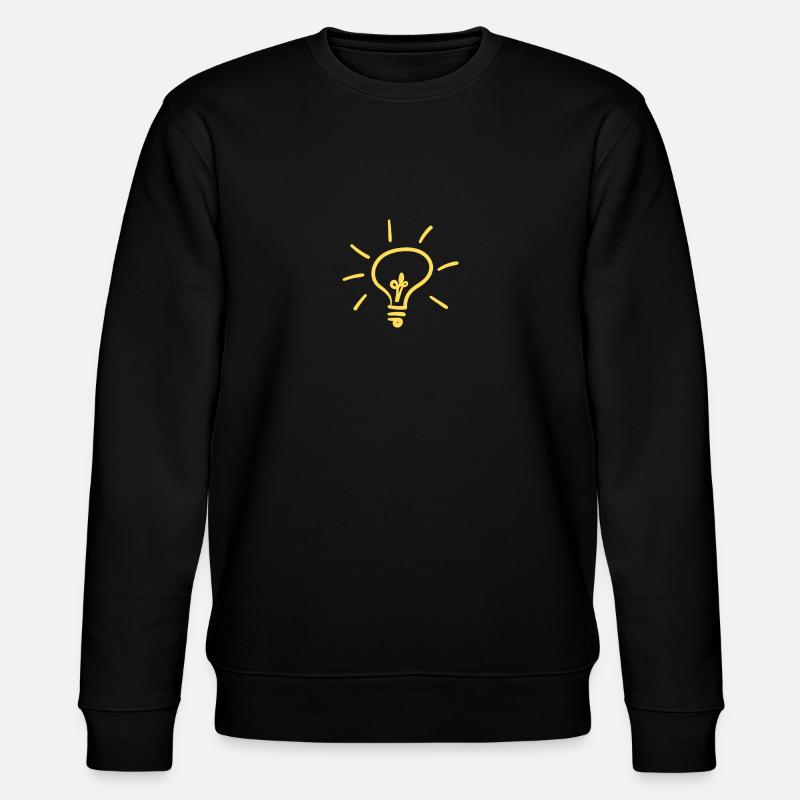 Glühbirne - Stanley/Stella Unisex Bio-Sweatshirt CHANGER  - Schwarz