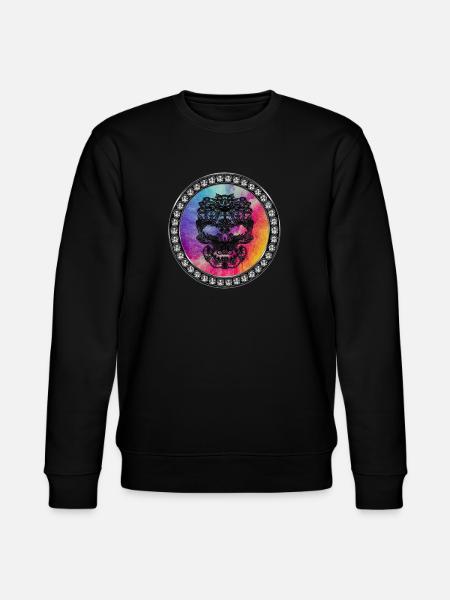 Glitzer Totenkopf - Stanley/Stella Unisex Bio-Sweatshirt CHANGER - Schwarz