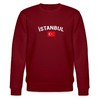 Istanbul Turquie Turquie Drapeau turc - Sweat bio CHANGER Stanley/Stella Unisexe - bordeaux - Devant - Nik (191cm) & Marisol (170cm)