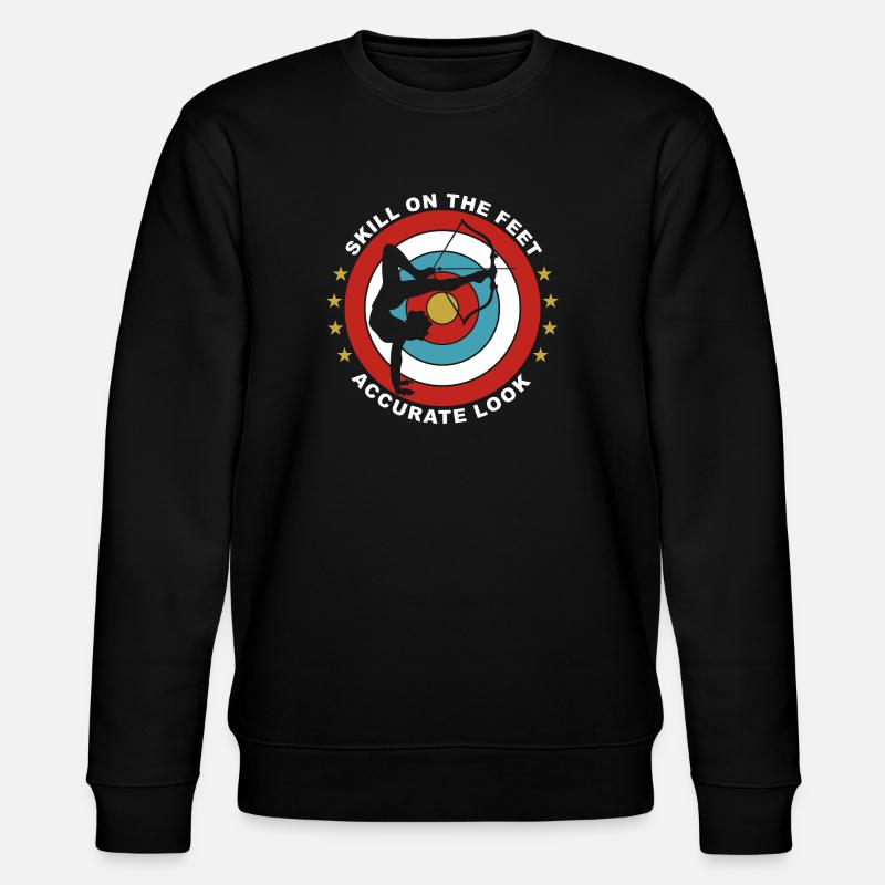 Bogenschießen zu Fuß - Stanley/Stella Unisex Bio-Sweatshirt CHANGER  - Schwarz